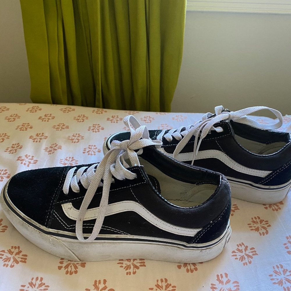 Vans Old Skool Stackform Shoe, platform sneaker, women's 6.5/men's 5